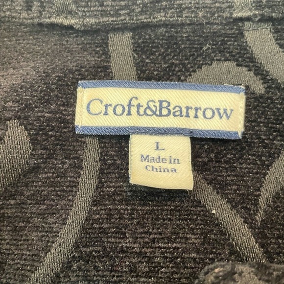 Elegant Black Patterned Velvet Women's Jacket Size Large - Picture 5 of 9